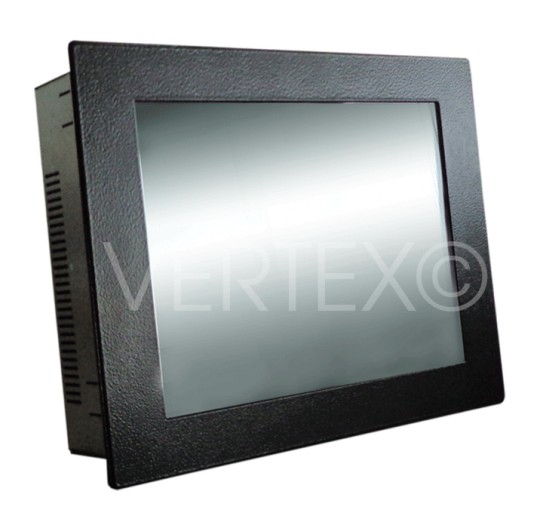 10" Lizard Panel-Mount-PC, in RAL9005, frontal geschützt nach IP65